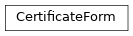 Inheritance diagram of netbox_rpki.forms.CertificateForm